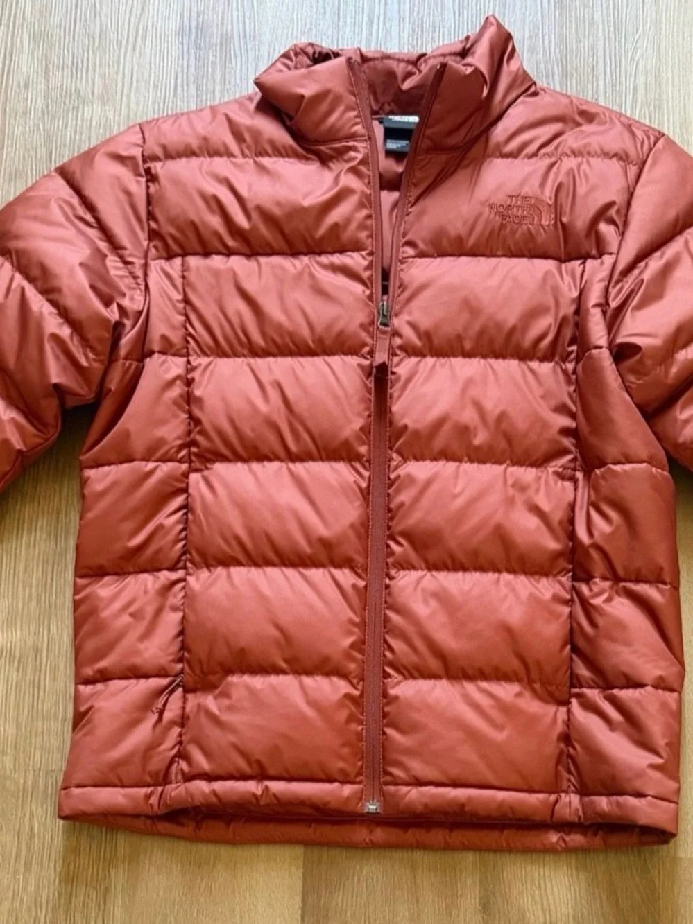 The North Face Men's Brick Red Quilted Puffer Jacket